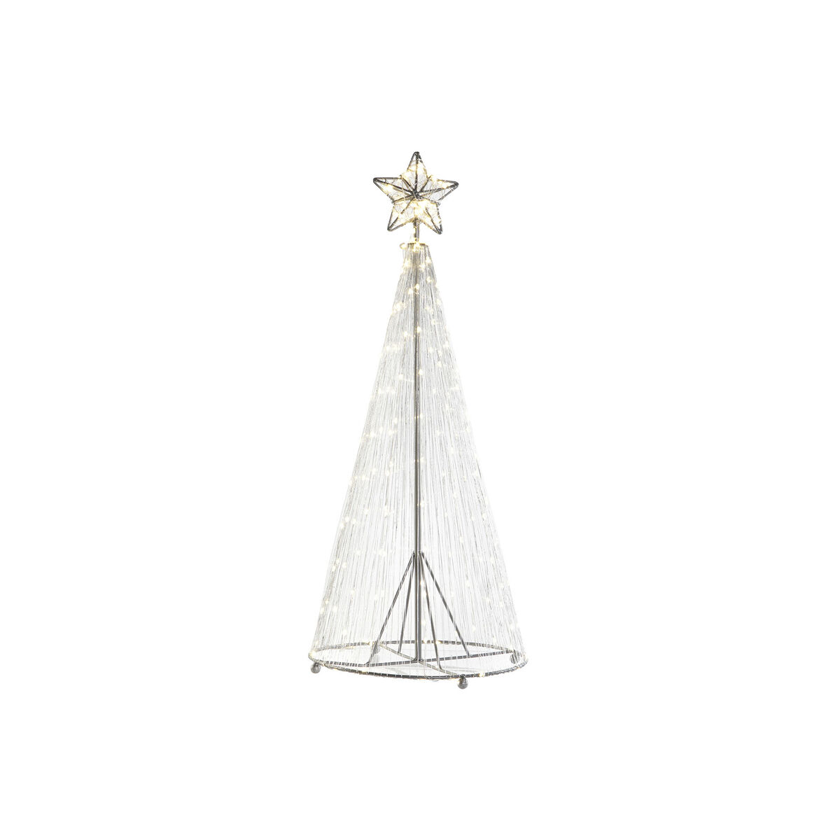 Juletre DKD Home Decor Sølv Metall 25 x 25 x 60 cm